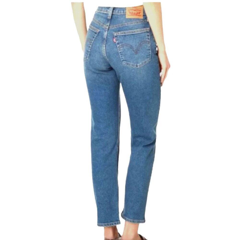 Levi's Premium Wedgie Fit Light Wash Blue Denim Jeans High Rise Button Fly 29